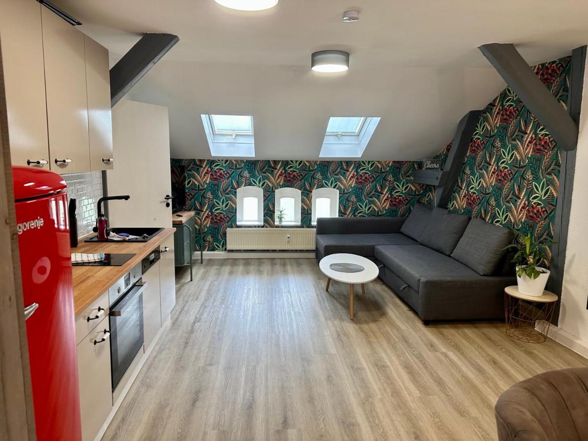 Apartment Zum Bunten Schmetterling Inkl. Parkplatz Erfurt Bagian luar foto